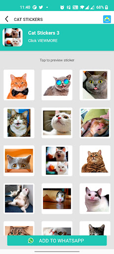 Cat Stickers for Chat
