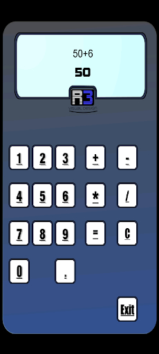 Android application R3 Basic Calculator screenshort