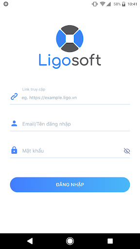 Android application LigoERP screenshort