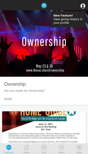 Android application TheNaz.Church screenshort