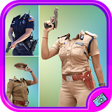 Women Police costume Photo Suit Editor icon