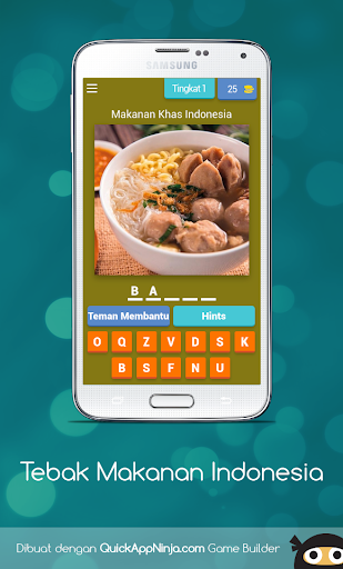 Android application Tebak Makanan Indonesia screenshort