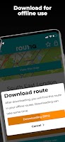 screenshot of Routiq, Outdoor routes