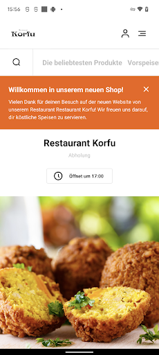 Android application Restaurant Korfu screenshort