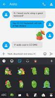 screenshot of GO Christmas Tree Sticker