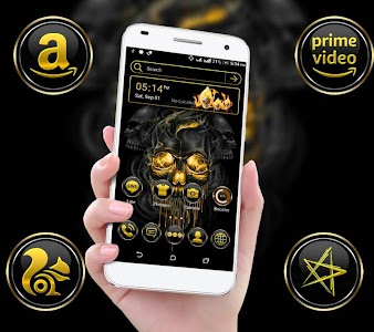 Gold Skull Launcher Theme Unknown