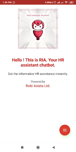 Android application Robi Intelligent Assistant screenshort