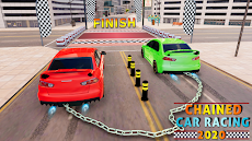 連鎖 車 レーシング 2020： 連鎖 車 スタント ゲームのおすすめ画像1