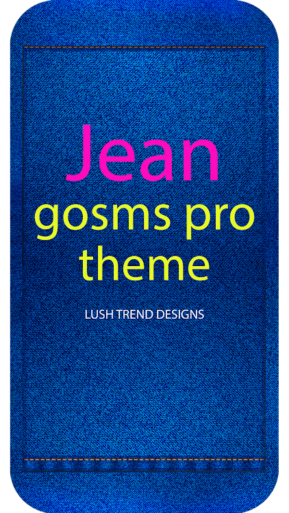 Jean GO SMS PRO Theme - 1 - (Android)