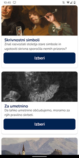 Android application Narodna galerija screenshort