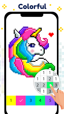 Game screenshot Pixel Art Color by number Game mod apk