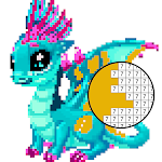Cover Image of Download Dragon Pixel Art Coloring Book  APK
