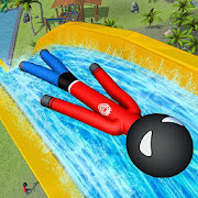 Stickman Water Slide: Theme Park Fun