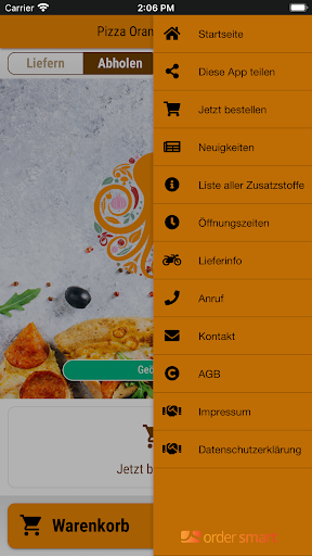Pizza Orange Octopus Screen 3