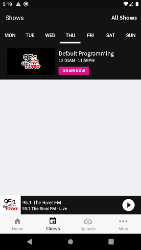 95.1 The River FM Screen 3
