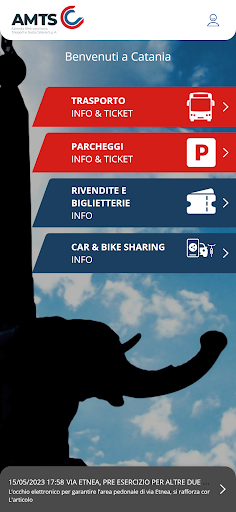 Android application AMTS Catania screenshort
