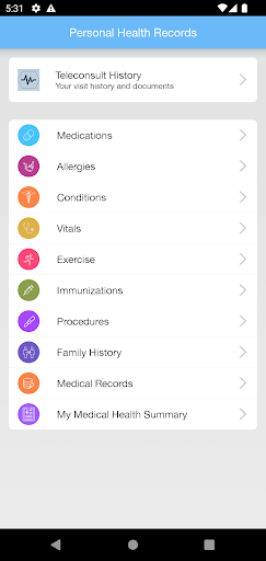 HealthTrac Remote Care Screen 2