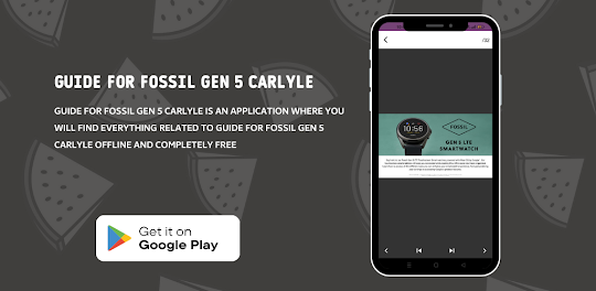 Fossil Gen 5 Carlyle Guide