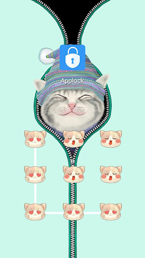 AppLock Theme Cute Kitty Screen 2