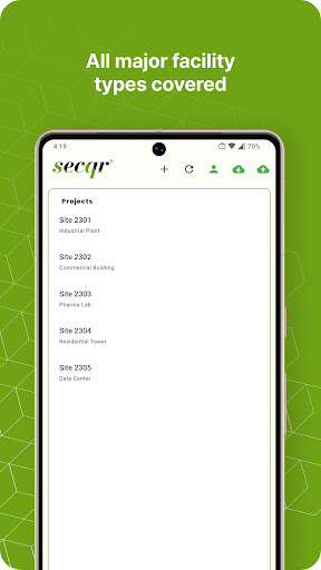 Android application secqr screenshort