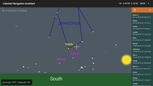 Celestial Navigation 360 Screen 3