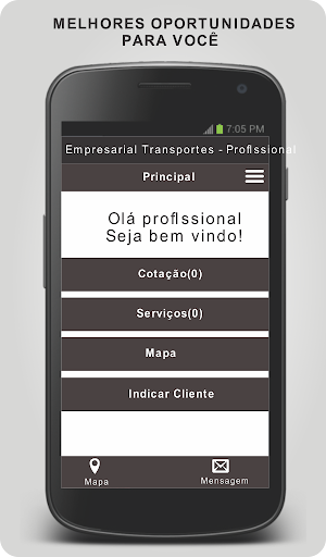 Android application Empresarial Transportes - Prof screenshort