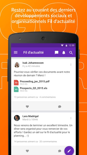 Aperçu de l'application