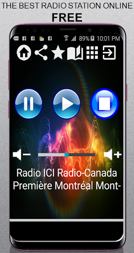 Android application CA Radio ICI Radio-Canada Prem screenshort