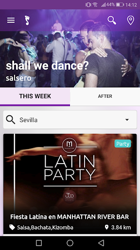 Android application salsero screenshort