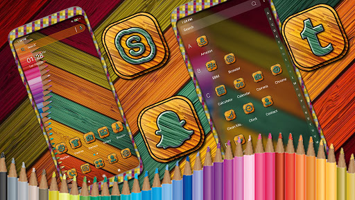 Pencil Color Launcher Theme Screen 3