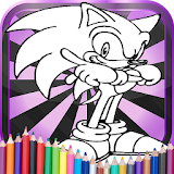 sonic game color book icon