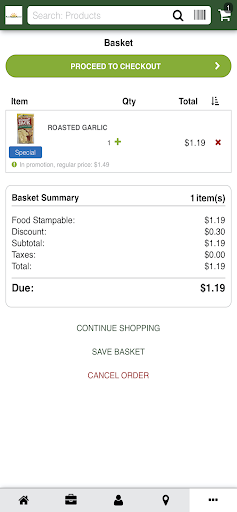 Main Street Market Shopping Screen 3