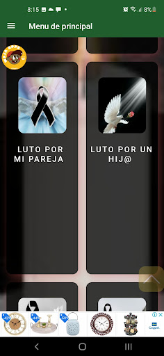 Android application Imagenes de luto y pesame screenshort