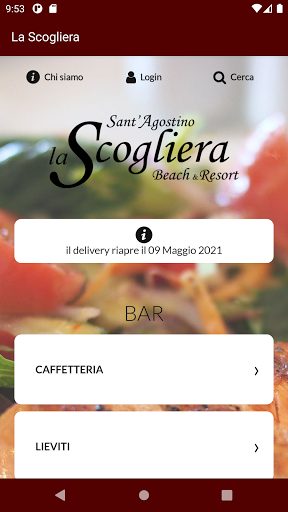 Android application La Scogliera Sant'Agostino screenshort