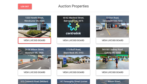 Mobile Console AUCTIONS LIVE Screen 3