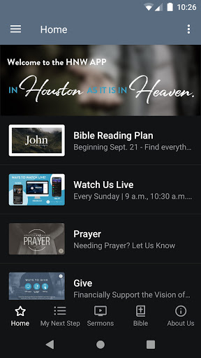 Android application HNW Church screenshort
