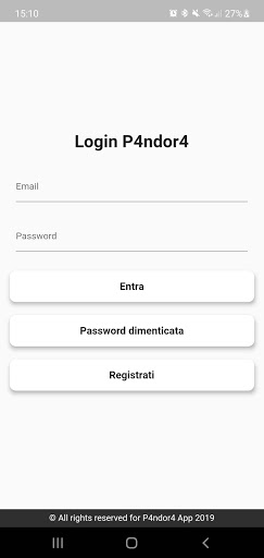 Android application P4ndor4 screenshort