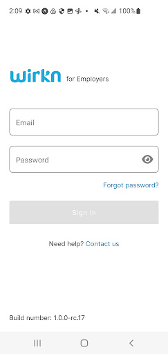 Android application Wirkn for Employers screenshort