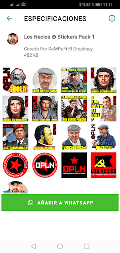 Stickers Los Necios Screen 3