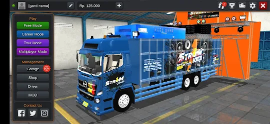 Mod Bussid Truck Oleng Dj