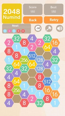 Numind - 2048 hexagon merge puzzle gameのおすすめ画像2