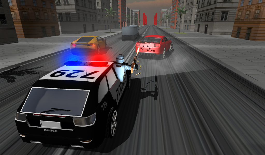 Android application Police Car Racer 3D screenshort