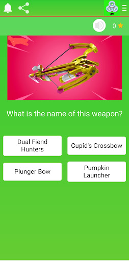 Android application win v bucks forQuiz Vbucks screenshort