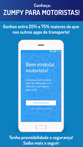 Android application Zumpy Entregas screenshort
