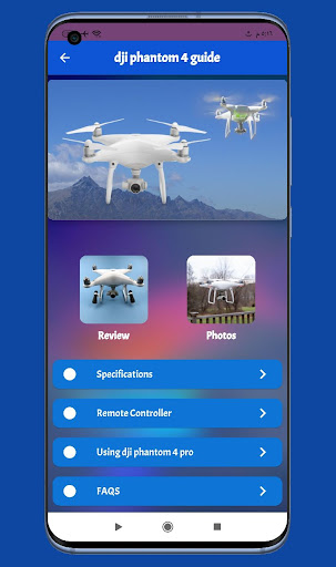 Android application dji phantom 4 guide screenshort