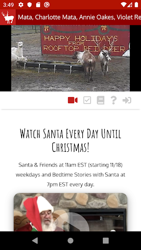 Android application ReindeerCam LIVE! screenshort