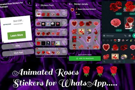 Rose Gif Sticker for Whatsapp