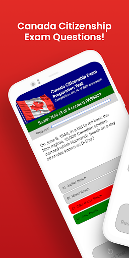Android application Canada Citizenship Exam Pro screenshort