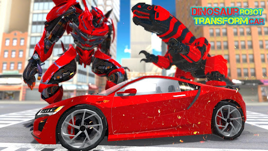 Dinosaur Robot Transform: Car Robot Transport Sim 3.9 Screenshots 2