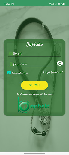 Android application Bophelo Facility screenshort